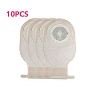 10 pcs Drainable Colostomy Bag Open Pouch Ostomy Stoma for Colostomy Ileostomy Stoma Care，60mm Cut Size (40pcs)
