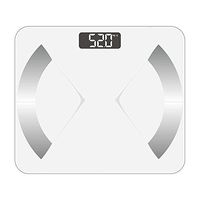Bluetooth Smart Body Fat Scale with iOS/Android App - Digital Body Bathroom Scale for Body Weight, Body Fat, Water, Muscle Mass, BMR, Bone Mass and Visceral Fat, 400 lbs, White