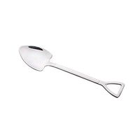 UHBGT Stainless Steel Long Handle Coffee Drink Dessert Spade Spoons Fork Shovel Tableware for Home Flatware Gift (Spoon Small)