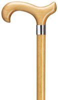 Men Stylish Derby Cane Scorched Hardwood Shaft  -Affordable Gift! Item #DHAR-9004709