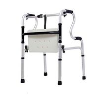 Rolling Walkers Walker Thick Aluminum Walker Collapsible Elderly Disabled Elderly Elderly Trolley (Color : Silver, Size : 524974CM)