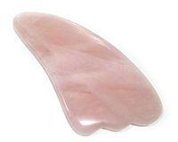 USonline911® Quality Hand Made Jade Gua Sha Scraping Massage Tools (Cavel shape, Pink)