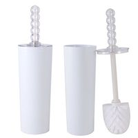 LDR Toilet Brush and Can White Finish 2 Pack