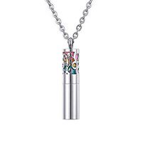 Diffuser Necklace with Dispenser and Container Stainless Steel Aromatherapy Essential Oil Diffuser Pendant Locket Necklace with 8 Pad Jewelry for Women Valentine Day