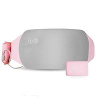 zinnor Portable Heating Pad for Cramps, Electric Massage Heated Waist Belt with 3 Heat Levels