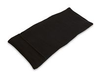 Sunny Bay XL Body Heating Pad 10.5" x 24", Whole Wheat Filled, Washable Cover, Heat Therapy Pad for Sore Neck, Back & Shoulder Muscle Pain Relief – Reusable, Non-Electric Heat or Cold Compress, Black