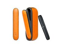 [PU Case for IQOS 3.0] Electronic Cigarette Soft Holder Pocket Charger Cover Full-Protective Case from Impact, Dust, Scratch (Orange)