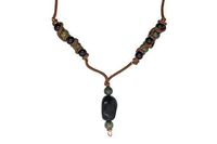 EMF Protection Shungite & Black Tourmaline Calming and Protection Necklace - African Jade