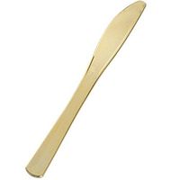 Gold Disposable Heavyweight Plastic Knife, 8", Gold Pack of 25