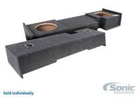 Bbox A302-10CP Dual 10" Sealed Carpeted Subwoofer Enclosure - Fits 2000-2003 Ford F150 Super Cab