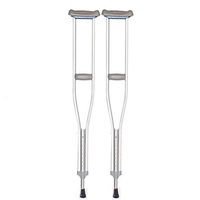 Underarm Crutches, Old Aluminum Walking Stick Lightweight Anti-Skid Adjustable Walking Aid, Suitable for Medical Fracture Recovery Adjustment and People with Reduced Mobility,Small