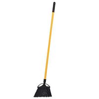 Alpine Industries 10 in. Black Outdoor Fiberglass Rough Surface Angle Broom ((3-Pack))