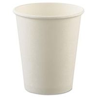 SCCU508NU - Uncoated Paper Cups, 8 Oz, Hot, White