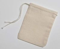 Cotton Muslin Bags 50 Count with Drawstring, Made with 100% Cotton in The USA by Celestial Gifts (Natural, 3x4)