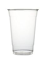 Fineline Super Sips 312498 PET Drinking Cup, 24 oz, Clear