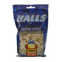Halls Cough Suppressant/Oral Anesthetic Drops Mentho-Lyptus 30 Ct