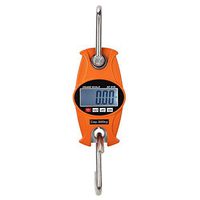 LCD Electronic Balance Digital Fishing Hook Hanging Scale 660 Pound/300Kg,2 AAA Batteries Included (Aluminium Alloy Shell,Red)