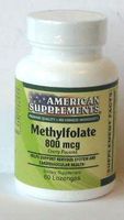 Methylfolate 800 mcg American Supplements 60 Lozenge