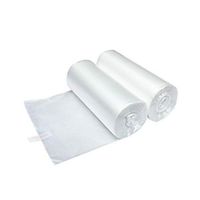 XYBAGS 2 Gallon Clear Small Trash Bags, 7.5 liters Small Garbage Bags for Office, Bathroom, 100 Counts, Y