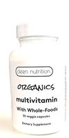 Organics Multivitamin Whole Foods Based for Adults | Gelatin-free Gulten-Free | Vegetarian Halal | By Deen Nutrition | 30 capsules | Boost of Energy | Supports Immunity | Easy on Stomach | Made in USA