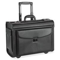 Rolling Laptop Catalog Case, 18"x9"x14", Black, Sold as 1 Each