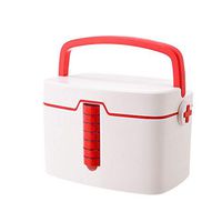 7777777 Medicine Box First Aid Kit Large Household Multi-Layer First Aid Kit Portable Medicine Storage Box Storage Box,Red