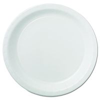 Hoffmaster PL7095 9" White Deep Ridge Paper Plate (10 Packs of 50)