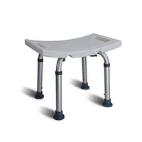 LXFENG Shower Stools - Bathroom Seat, 7 Level Height Adjustable Bath/Shower Chair Shower Bench Bath Chair for Elderly, Handicap and Pregnant Woman,Bearing Weight 136kg