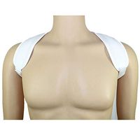 ZHXHX Adjustable Back Posture Braces, Comfortable and Correct Shoulder Support Posture for Clavicle Correction White