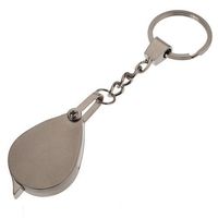 Portable Pocket Reading Magnifier 10X Folding with Metal Jewellery Magnifier Magnifying Eye Glass Lens Keychain