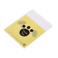 Edtoy 100PCS Brown Puppy Biscuit Bags Zipper West Point Nuts Candy Bags