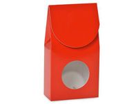 RED Gourmet Window BoxSMALL 3-1/2" x 1-3/4" x 6-1/2" (5 unit, 6 pack per unit.)