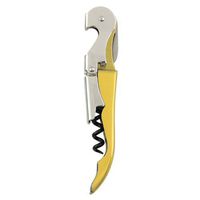 Truetap Metallic Yellow Double Hinged Waiter's Corkscrew by True