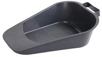 APQ Fracture Bedpans. Pack of 24 Plastic Bedpans Loop Handle 12” L x 9” W x 3.75”. Versatile Latex Free. Graphite Bedpan Seat Urinal with Contoured Shape. Elderly Women and Men. Bulk
