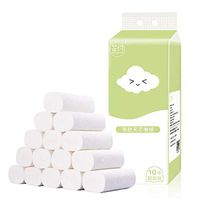 10 Rolls Toilet Paper Towels,4 Layers Coreless Pulp Paper Towels Soft Skin-Friendly Paper Towels,Table Paper Tissue for Home Use