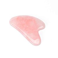 Rose Quartz Gua Sha Scraping Massage Tools, Natural Stone Guasha Board Facial Massage Tools for SPA Acupuncture Therapy Trigger Point Treatment[Heart Shape]