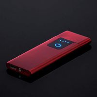 GoodKE Metal Flameless Windproof Electronic Lighter with Touch Switc Lighters 72x30x4mm