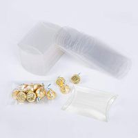 US Wedding Favors® 4.7" x 1.0" x 3.0" 25pcs Clear Plastic Pillow Box Mini Gift Candy Treat Transparent Packing Box Party Favors