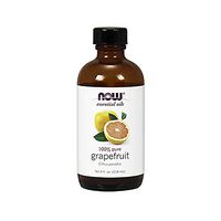 NOW Essential Oils, Grapefruit Oil, Sweet Citrus Aromatherapy Scent, Cold Pressed, 100% Pure, Vegan, Child Resistant Cap, 4-Ounce
