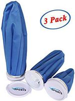 VSPORTS Ice Bags for Injuries Reusable Leak-Proof Ice Packs for Injury Hot Cold Therapy for Head Knee Ankle Face Back Shoulder Fever Elbow Pain Relief Soft Large Medium Small (11 9 6 Inch) 3 Pack