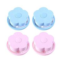 Asien 4 Pcs Washing Machine Filter Net Flower Shaped Laundry Floating Lint Filter Mesh Bag Washing Gadgets Cleaning Supplies