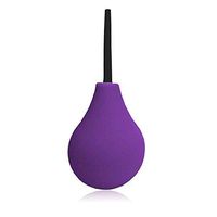 Abyclean Rectal Enema Bulb for Men - Anal Douche for Women, BPA and Phthalates Free Reusable Vaginal or Anal Clyster Cleaner with Soft and Smooth Nozzle, 220ML, Purple
