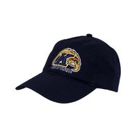 CollegeFanGear Kent State Navy Twill Unstructured Low Profile Hat 'Kent State Flash w/K and Flash'