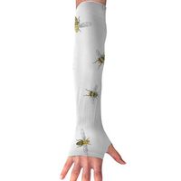 Mipu Shangmao Bees On Cream Anti-UV Sleeves Gloves Sun Protection Sports Protective Sleeves