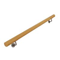 WZHONG Handrail - Complete Kit, Against The Wall Indoor Loft Elderly Railings Corridor Support Rod Non-Slip Wood Stair Handrails, Length 50cm - 600cm (Size : 180cm)