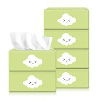 Toilet Paper 10 Rolls or Napkin Paper Box Tissues Cube Box Facial Tissues Household Paper Towel 6 pack for Party Car Home Use