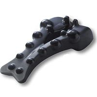 HEEGNPD Cervical Vertebra Correct Lumbar Traction Spine Straight Relax Back Massage Board orthosis Back Stretching Device Health Care,Black