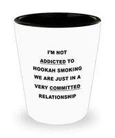 Hookah Smoking Gifts - Shisha Smoker Ceramic Shotglass - Funny Shot Glass For Hookah Smoking Hobbyists/Enthusiasts