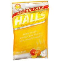 Special pack of 5 HALLS SUGAR FREE COUGH DROP CITRUS 25 per pack