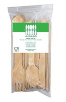 Perfect Stix Green Picnic 36-Piece Compostable Cutlery Knife, Fork and Spoon Kit